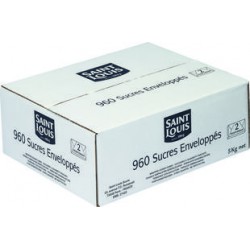 SUCRE ENVELOPPE 2 MX CARTON DE  5 KG