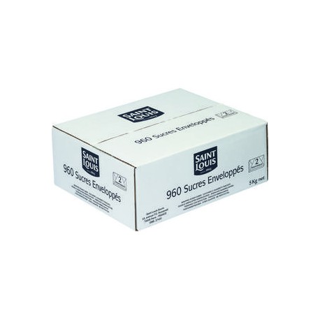 SUCRE ENVELOPPE 2 MX CARTON DE  5 KG