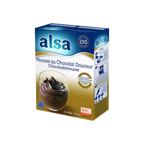 MOUSSE  CHOCOLAT DOUCEUR ALSA 960 GR