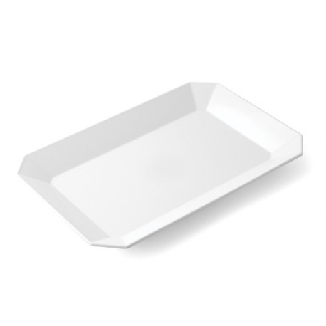 PLAT OCTOGONAL 34 X 23 BLANC REF 755