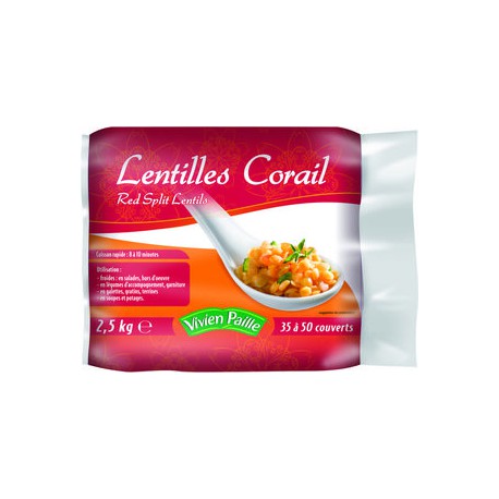 LENTILLE CORAIL ROUGE SAC DE 2.5 KG