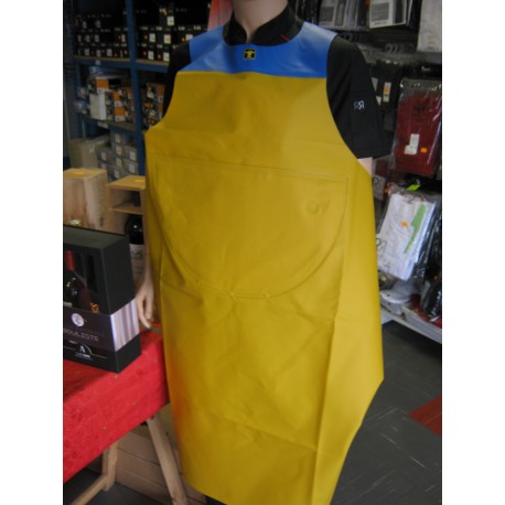 TABLIER PVC JAUNE/BLEU RENFORCE