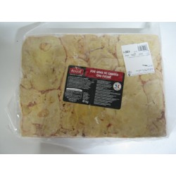 FOIE GRAS CANARD EVEINE SURGELE PL. 4 KG LE KG